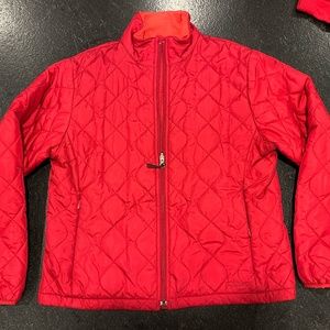 LL Bean red quilted Thinsulate jacket